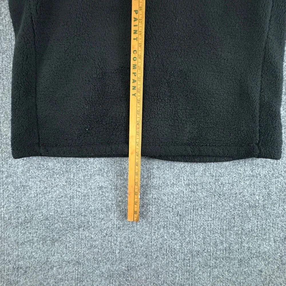 The North Face Black Fleece Sherpa Vest Mens XXL Tan‎ Trim Full Zip Pockets